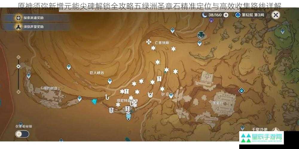 原神须弥新增元能尖碑解锁全攻略五绿洲圣章石精准定位与高效收集路线详解